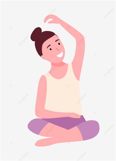 Woman Doing Exercise Vector Design Images Woman Doing Yoga Exercise