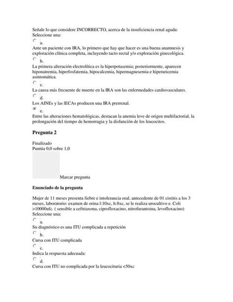 Preguntas Sobre Casos Clinicos Examen Casos Cl Nicos Udocz