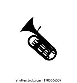 Tuba Music Instrument Silhouette Vector On Stock Vector (Royalty Free ...