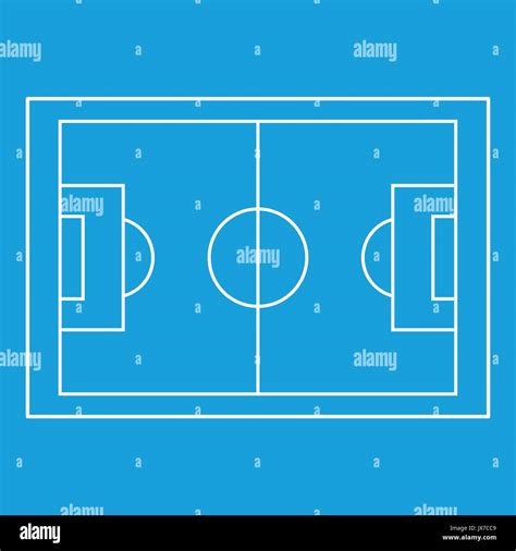 Football Pitch Icon Simple Style Stock Vector Image Art Alamy