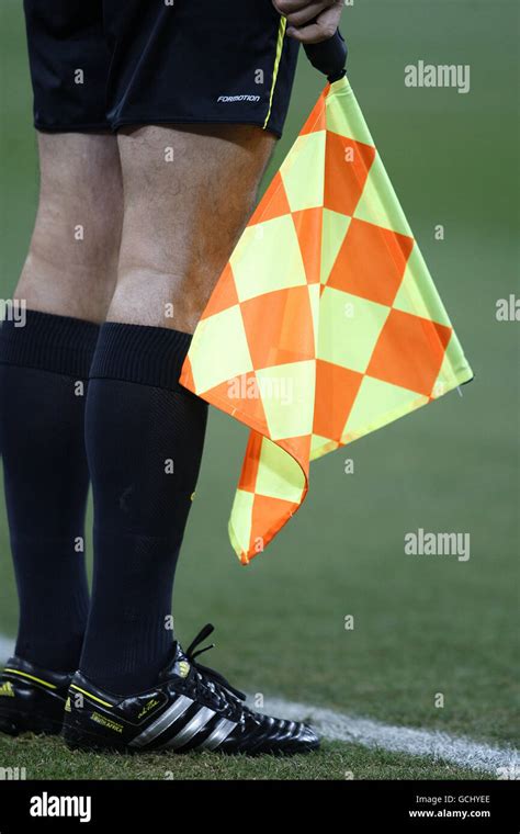 Referees Assistant With Flag Hi Res Stock Photography And Images Alamy