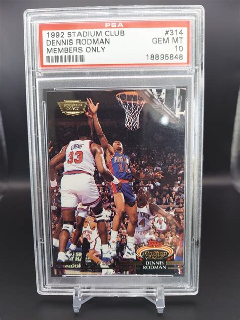 Topps Stadium Club Members Only Dennis Rodman For Sale