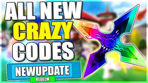 ALL NEW OP CODES NEW UPDATE Roblox Shuriken Simulator YouTube