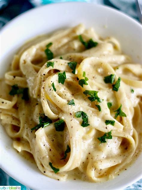 Vegan Dairy Free Fettuccine Alfredo Easy Dinner Recipe