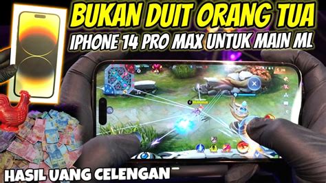 Beli Iphone Pro Max Untuk Main Mobile Legend Pake Uang Celengan