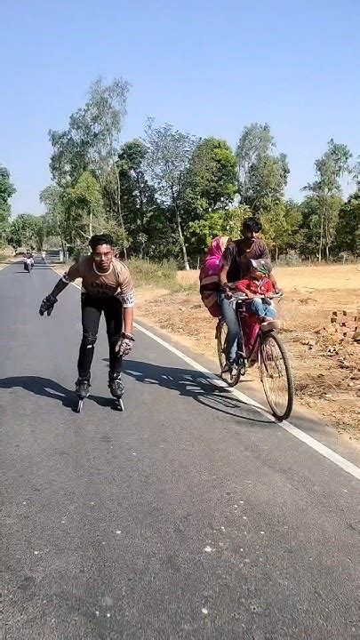 Funny Skating Publicreaction Viral Skating Indian Road Youtube