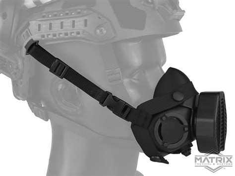 Matrix Special Tactical Respirator Mask Color Black Communications