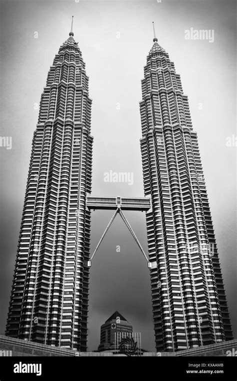 Petronas Twin Towers Black And White Stock Photos And Images Alamy