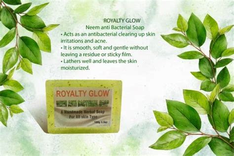 Solid Neem Glycerine Neem Soap G Royalty Glow For Bathing Box At