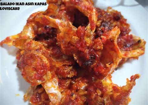 Resep Balado Ikan Asin Kapas Oleh Vivin Sugiana Lovis Cake Cookpad