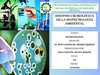 Sinopsis De La Biotecnolog A Ambiental Pdf