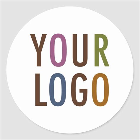 Custom Printed Round Stickers With Company Logo Custom