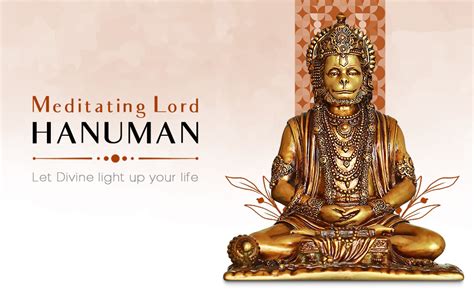 Artarium Meditating Sitting Lord Hanuman Ji Murti Hanuman Idol