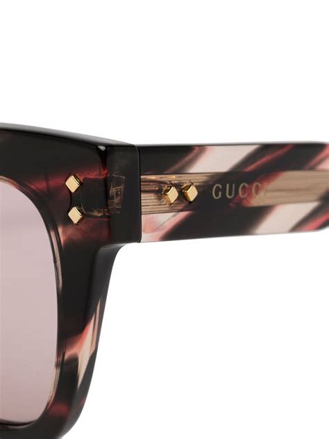 Gucci Eyewear Tortoise Shell Cat Eye Sunglasses Farfetch