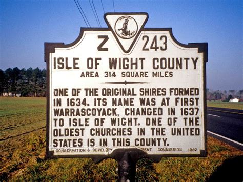 Historically Yours: Isle of Wight County, Virginia