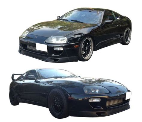 1993-1998 Toyota Supra Front Bumper Lip V2 Style Poly-Urethane - BLF-TS93V2-PU