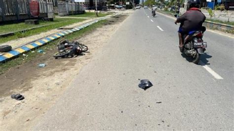 Kecelakaan Maut Di Jayapura Pejalan Kaki Tewas Tertabrak Motor Saat