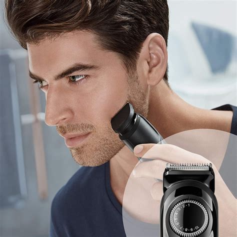 Braun Cordless Rechargeable Beard/Hair Trimmer For Men Adjustable ...