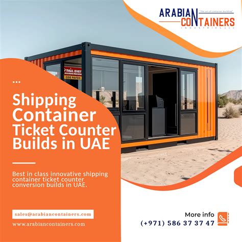 Event Ticket Counters & Info Booths Made from Shipping Containers in UAE
