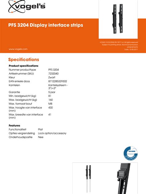 Leaflet Version 4 0 PFS 3204 Display Interface Strips 2394 Nl