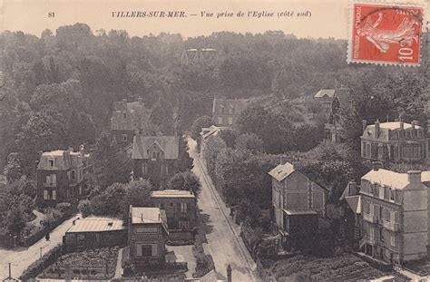 Villers sur Mer Vue prise de l église Carte postale ancienne et vue