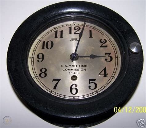 Antique 1943 Seth Thomas Us Maritime Ships Clock Nr 33230255