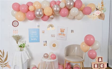 Amazon Blush Nude And Pink Balloon Garland Kit Dusty Pink Balloons Garland With Apricot