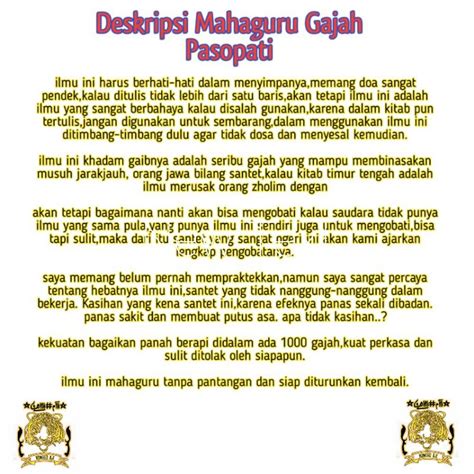 Jual PROGRAM MAHAGURU ILMU GAJAH PASOPATI Shopee Indonesia