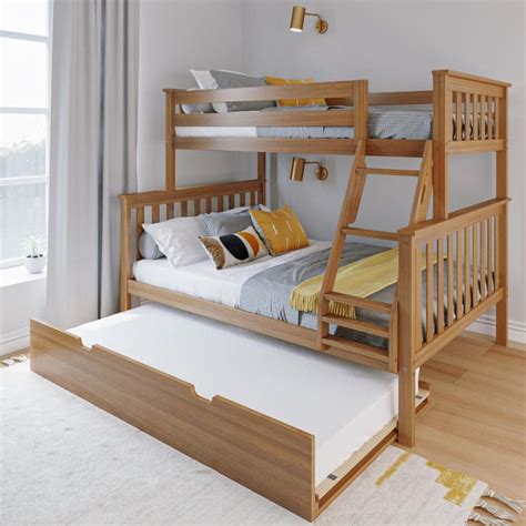 Twin Over Full Bunk Bed With Trundle | Full size bunk beds, Bunk bed ...