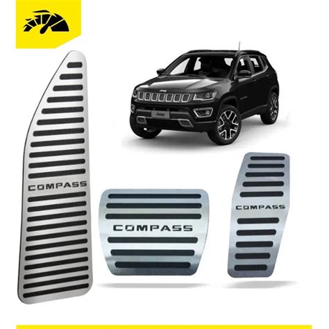 Kit Pedaleira E Descanso De P Jeep Compass A O Inox No Shoptime