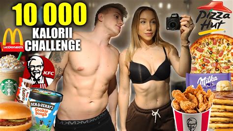 10 000 KCAL CHALLENGE vs MÓJ BRAT z okazji 100tys sub YouTube