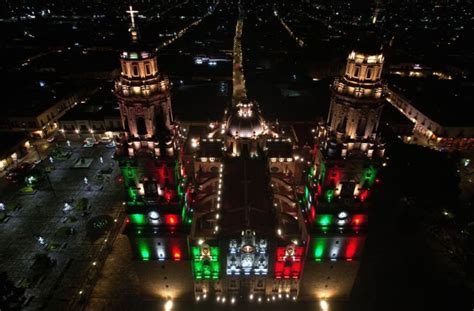 Este 15 de septiembre espectáculo de luces de Catedral alusivo al mes