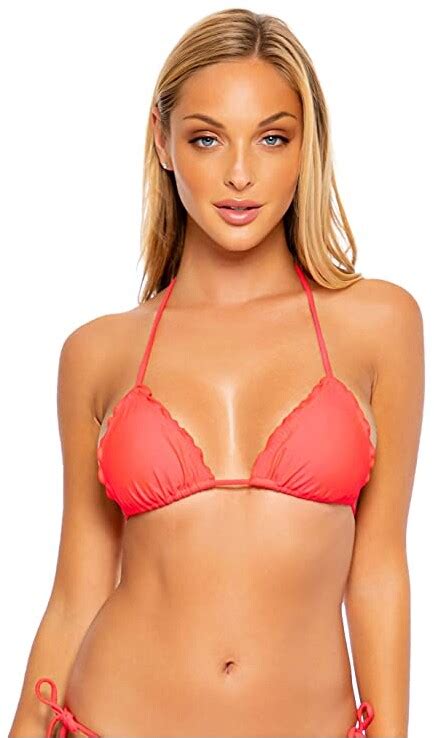 Luli Fama Cosita Buena Wavey Triangle Bikini Top Shopstyle Two Piece