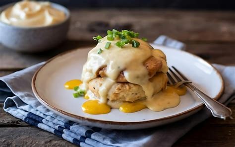 Premium AI Image Capture The Essence Of Biscuits And Gravy In A