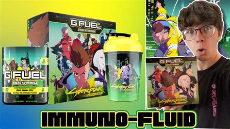 Gfuel Immuno Fluid Review Cyberpunk Edge Runners Flavor Youtube