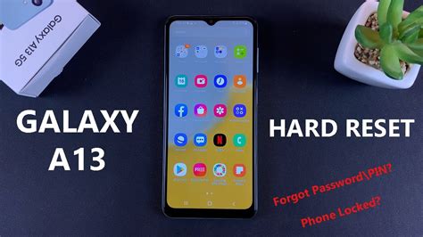 How To Hard Reset Your Samsung Galaxy A13 5G Forgotten Pattern PIN