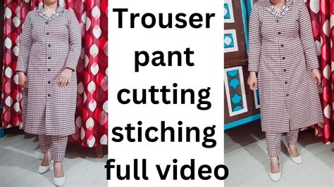 Trouser Pant Cutting Stiching Full Video Plazo Pant Ki Full Cutting