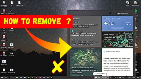 How To Remove Windows Weather From Taskbar How To Remove Weather From