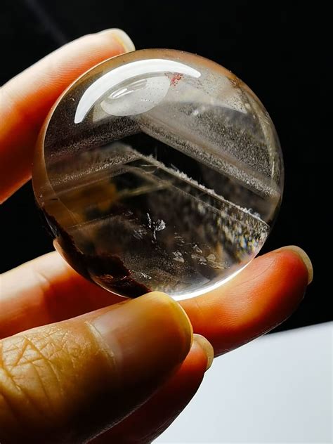 Natural Tibet High Altitude Water Clear Phantom Crystal Quartz Ball