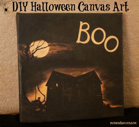 Easy DIY Halloween Canvas Art