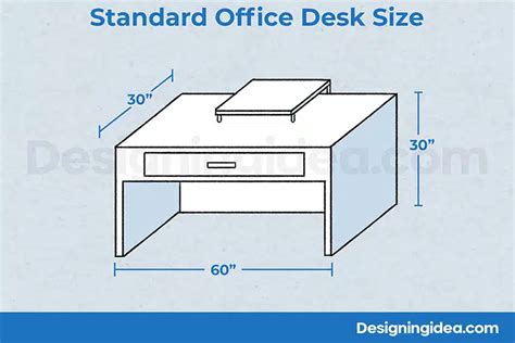 Desk Size Dimensions Guide Designing Idea