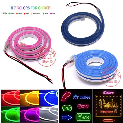 Dc 12v 6x12mm Led Strip Smd 2835 120leds M Flex Neon Light 2 5cm Cuttable Ip68 Ebay