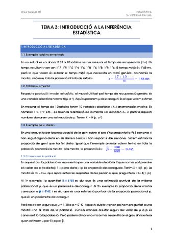 TEMA 3Introduccio A La Inferencia Estadistica Pdf