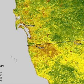 Ndvi Data Derived From Landsat Usgs Imagery For The Hydrological Year