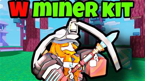 Miner Kit Is Insane Roblox Bedwars Youtube