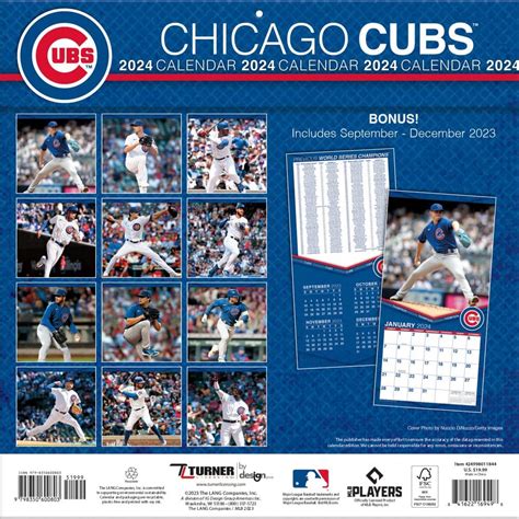 Chicago Cubs 2024 Wall Calendar - Fifi Alberta