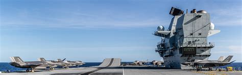 HMS Queen Elizabeth with 6 British F35Bs embarked [3600x1125] : r ...