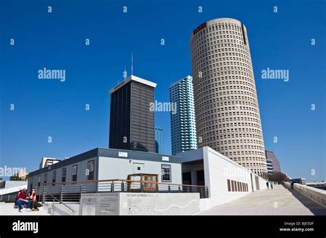 Downtown Tampa from Riverwalk Stock Photo - Alamy