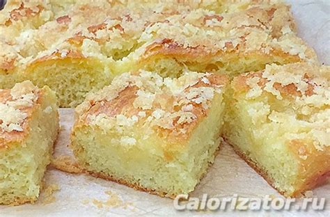 Пирог сахарный - калорийность, состав, описание - Calorizator.ru