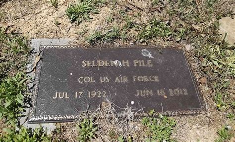 Col Selden H Pile Find A Grave Memorial